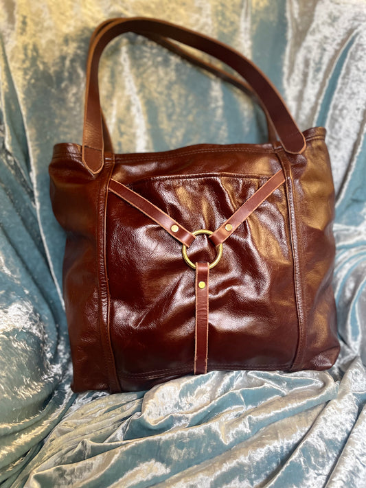 Brown Harness Tote